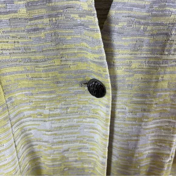 Ming Wang Jacket Yellow Ombré Sweater Blazer XS NWT - Picture 4 of 5